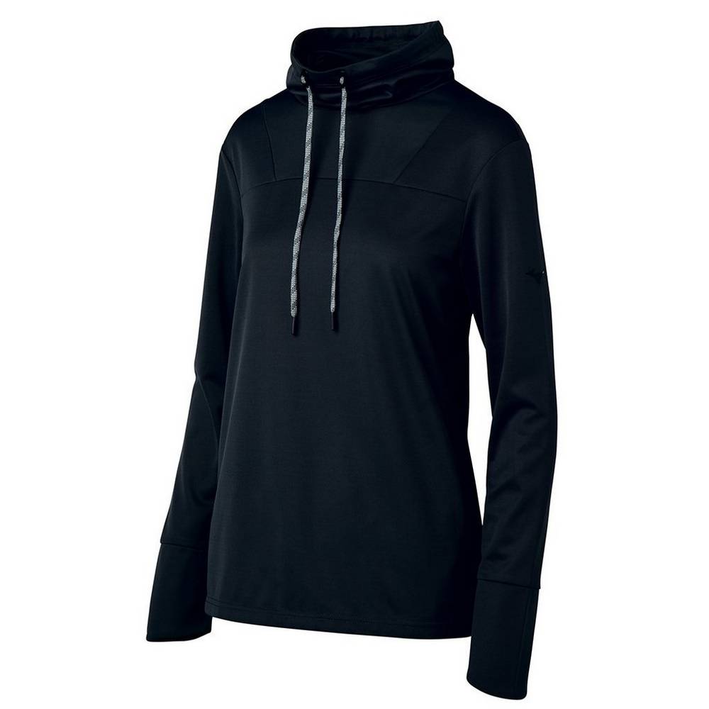 Moletom Mizuno April Ross Funnel Neck - Mulher - Pretas - ZEDJA3714